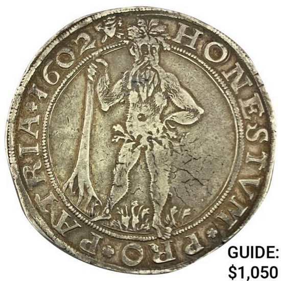 1602 Brunswick Silver Widman Thaler NEARLY UNCIRCULATED