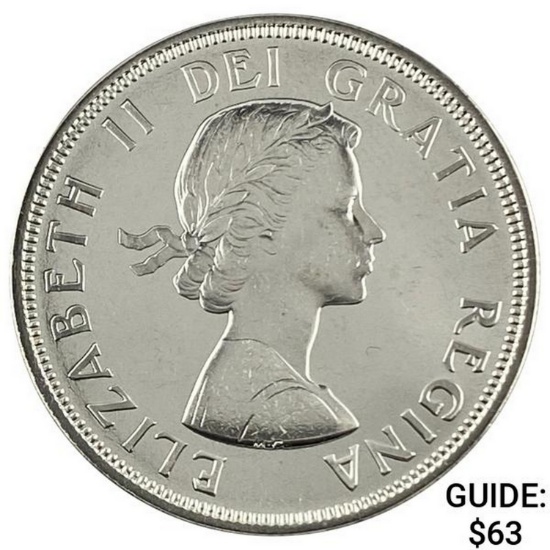 1964 Canada 0.6oz Silver Dollar UNCIRCULATED