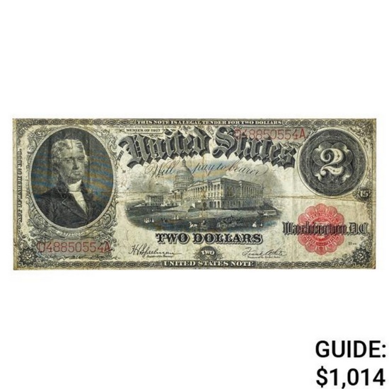 1917 2 U.S. Legal Tender Note