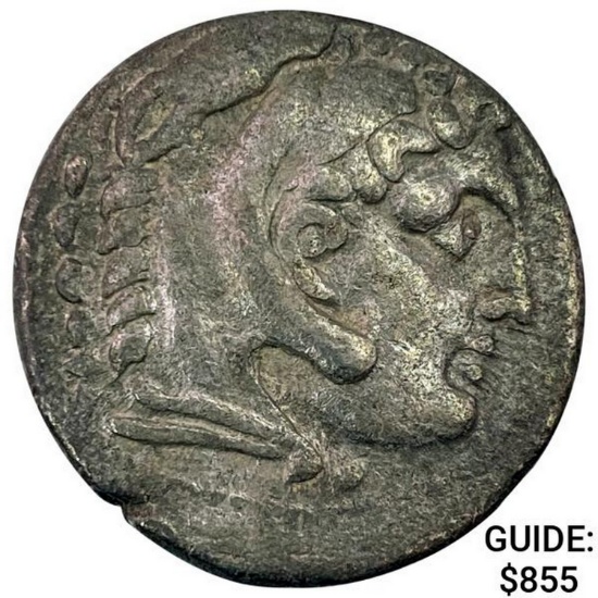 Macedon Alex. III 336-323 BC Silver Tetradrachm NEARLY UNCIRCULATED