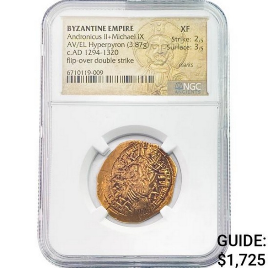 Byzantine .1244oz Gold Hyperpyron NGC XF