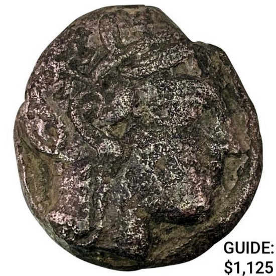 Attica, Athens 393-294 BC Silver Owl Tetradrachm NEARLY UNCIRCULATED