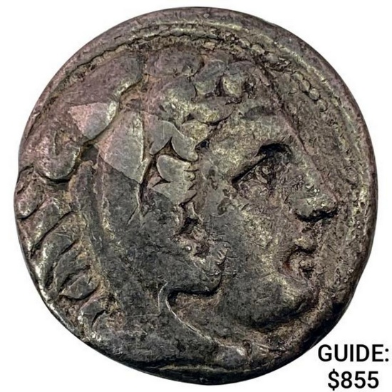 Macedon Alex. III 336-323 BC Silver Tetradrachm NEARLY UNCIRCULATED