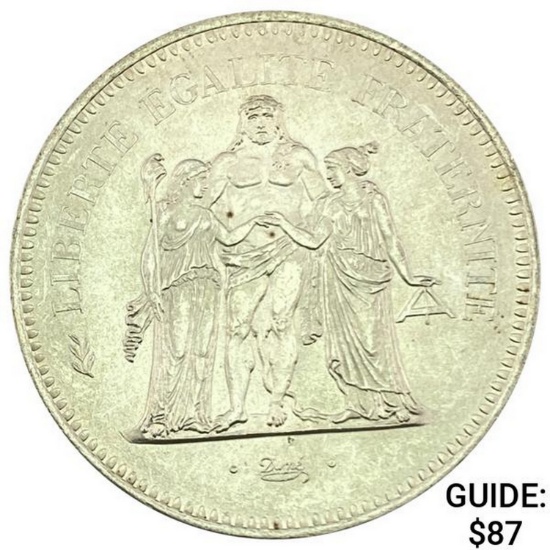 1976 France .8681oz Silver 50 Francs UNCIRCULATED
