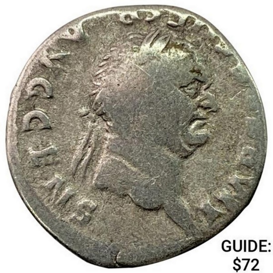 Roman Vespasian 69-79 AD Silver Denarius NEARLY UNCIRCULATED