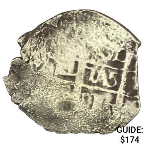 1500s-1600s Spanish Colonial Silver Cob NEARLY UNCIRCULATED