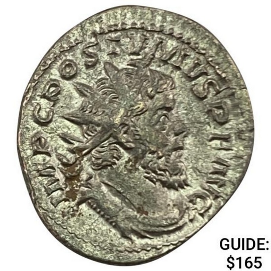 260-269 AD Romano-Gallic BI Double Denarius UNCIRCULATED