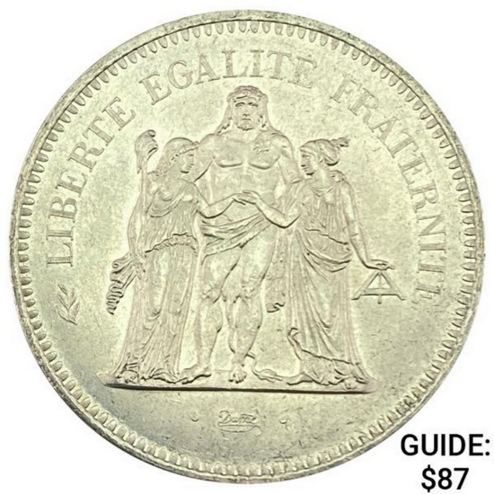 1976 France .8681oz Silver 50 Francs UNCIRCULATED