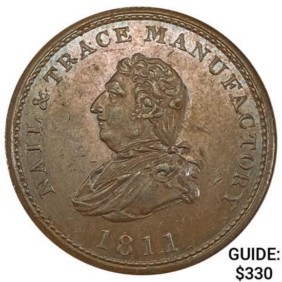 1811 Worchestshire Penny UNCIRCULATED