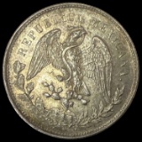 1903Zs FZ Mexico Silver Peso CHOICE AU