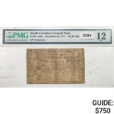 1777 $4 South Carolina Colonial Note PMG 12