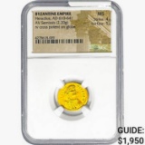 Roman Constantine I, AD 307-337 AE3/4 BI Nummus NGC AU
