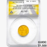 Roman Constantine I, AD 307-337 AE3 BI Nummus NGC AU
