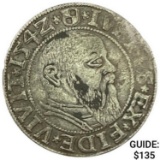 1529-1558 Prussia Silver Groschen Albert I CLOSELY UNCIRCULATED