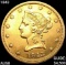 1843 $10 Gold Eagle CHOICE AU