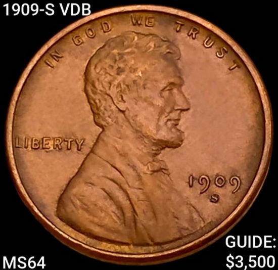 1909-S VDB Wheat Cent CHOICE BU