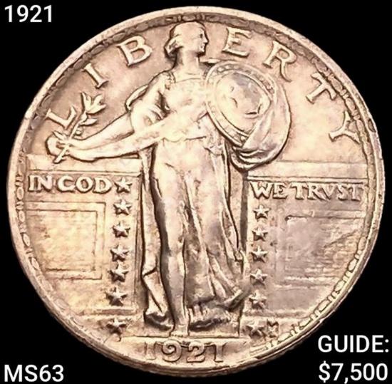 1921 Standing Liberty Quarter CHOICE BU