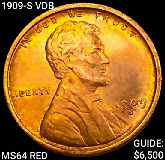 1909-S VDB Wheat Cent CHOICE BU RD