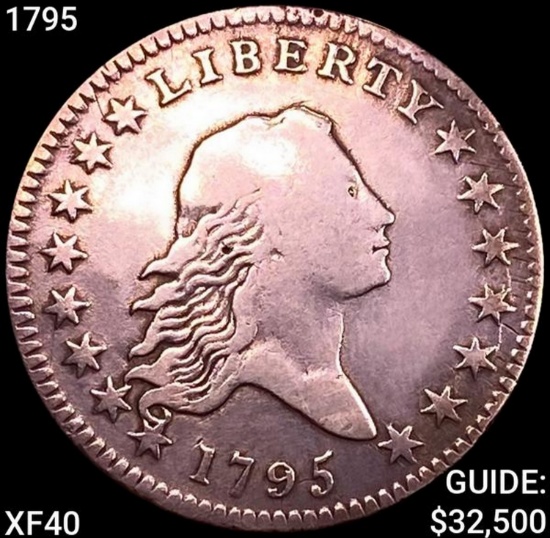 1795 Flowing Hair Half Dollar NEARLY UNCIRCULATED