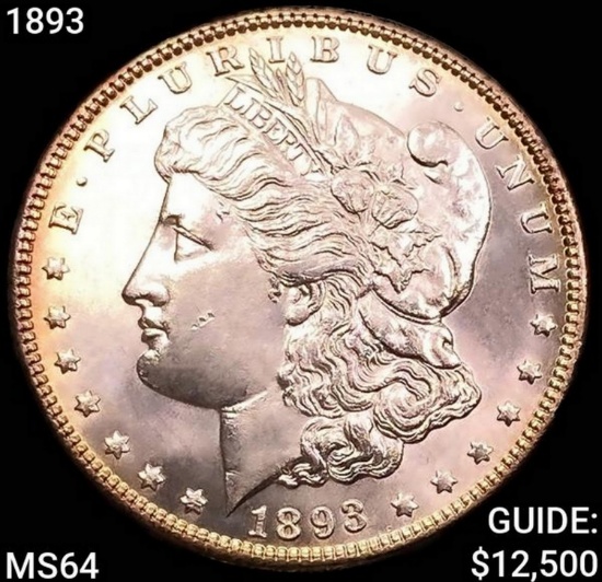 1893 Morgan Silver Dollar CHOICE BU