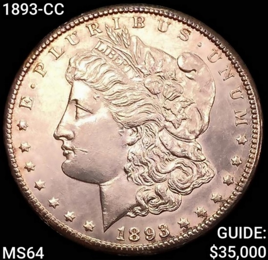 1893-CC Morgan Silver Dollar CHOICE BU