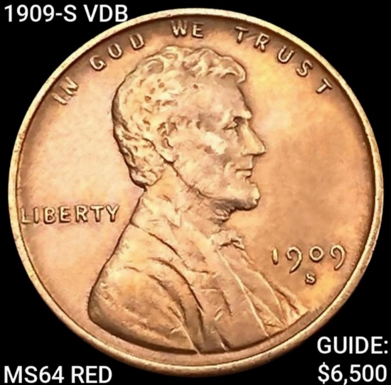 1909-S VDB Wheat Cent CHOICE BU RD