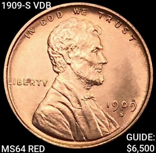 1909-S VDB Wheat Cent CHOICE BU RD