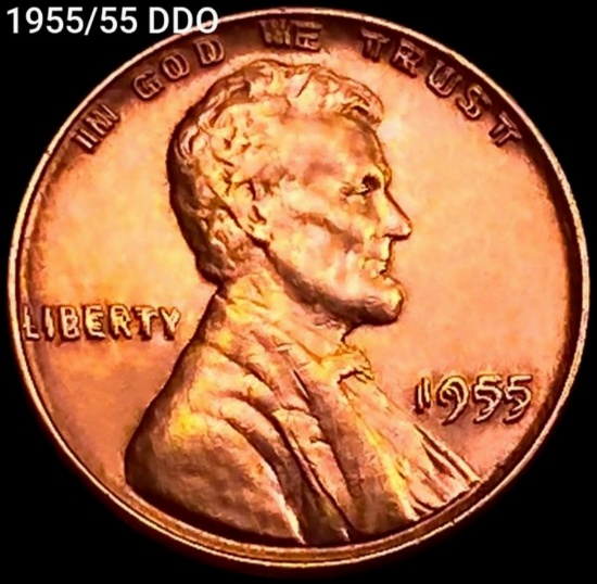 1955/55 DDO Wheat Cent