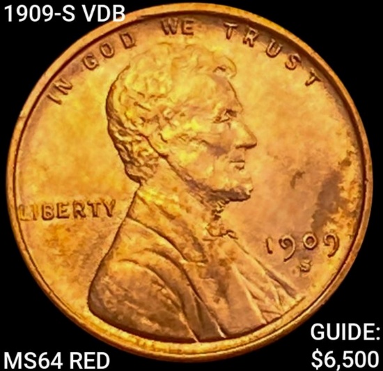 1909-S VDB Wheat Cent CHOICE BU RD