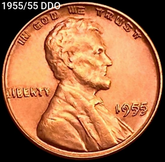 1955/55 DDO Wheat Cent