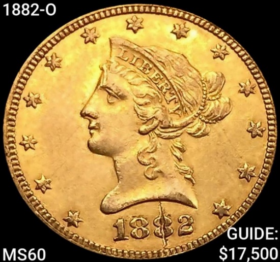 1882-O $10 Gold Eagle UNCIRCULATED