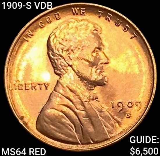 1909-S VDB Wheat Cent CHOICE BU RD