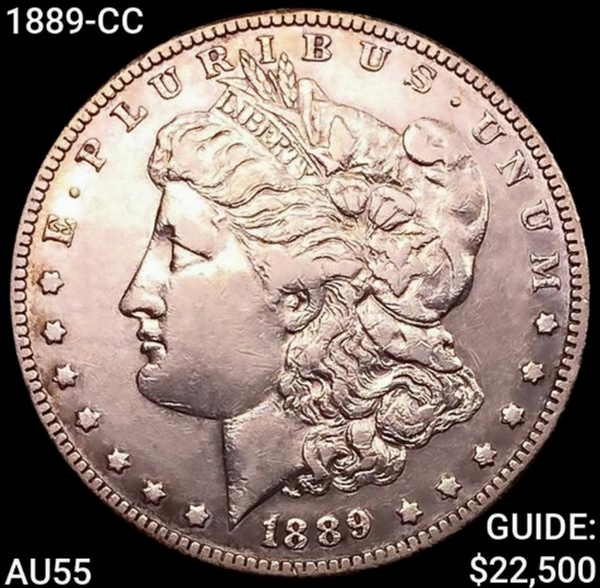 1889-CC Morgan Silver Dollar HIGH GRADE
