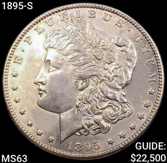 1895-S Morgan Silver Dollar CHOICE BU