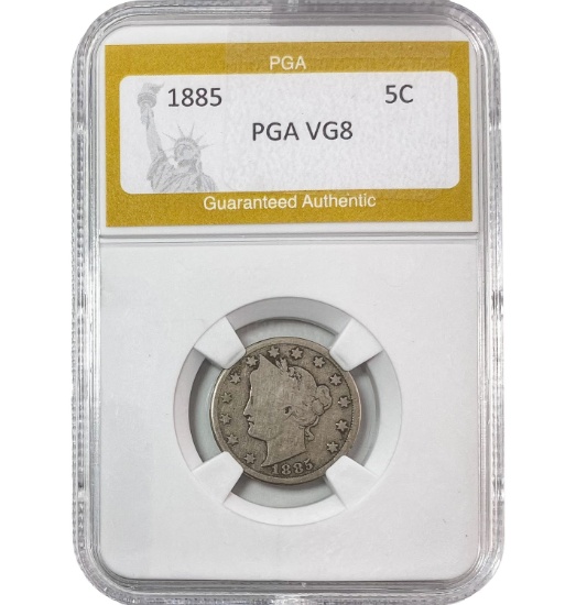 1885 Liberty Victory Nickel PGA VG8