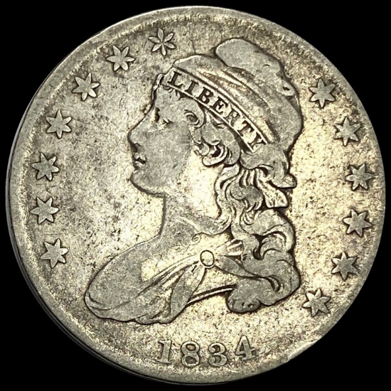 1834 Capped Bust Half Dollar NICELY CIRCULATED