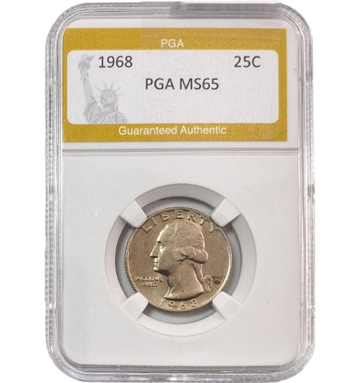 1968 25C Washington PGA MS65