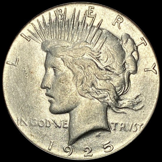1925-S Silver Peace Dollar CLOSELY UNCIRCULATED