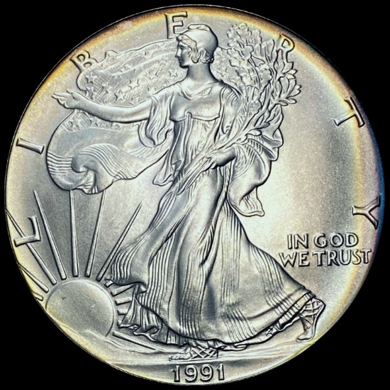 1991 Silver American Eagle $1 GEM BU