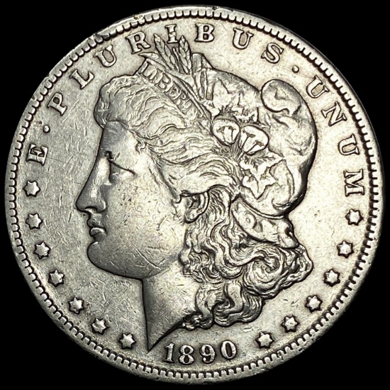 1890-CC Silver Morgan Dollar NEARLY UNCIRCULATED
