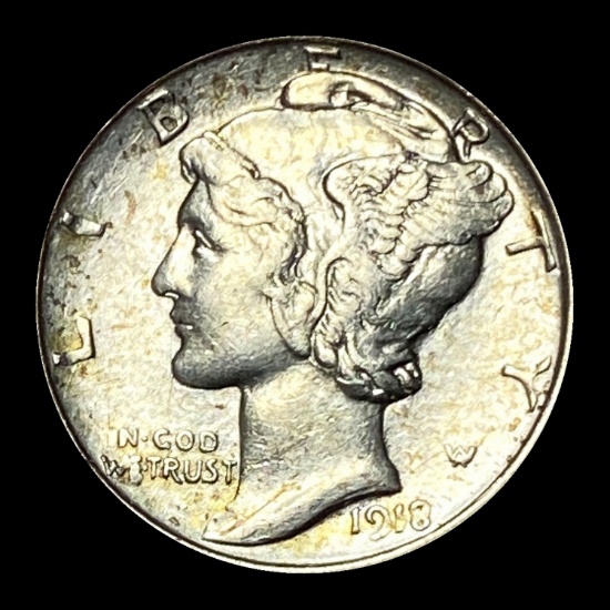 1918 Silver Mercury Dime CLOSELY UNCIRCULATED