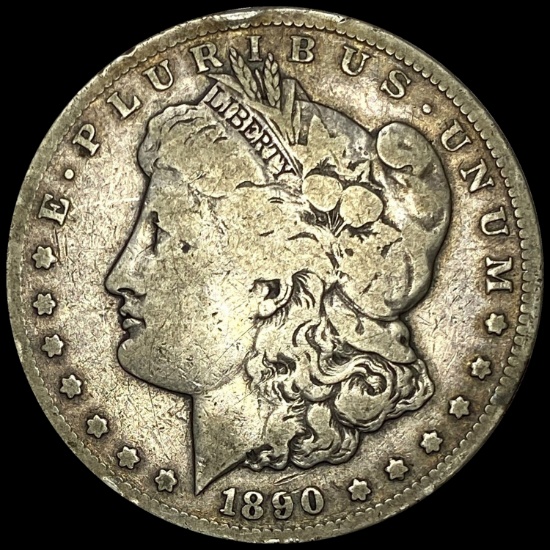 1890-CC Silver Morgan Dollar LIGHTLY CIRCULATED