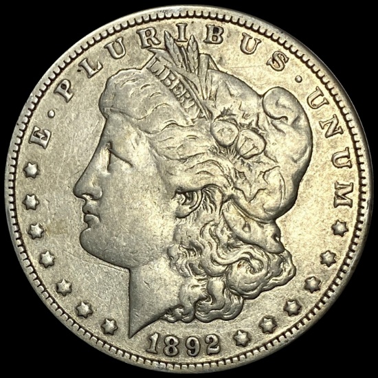 1892-CC Silver Morgan Dollar LIGHTLY CIRCULATED