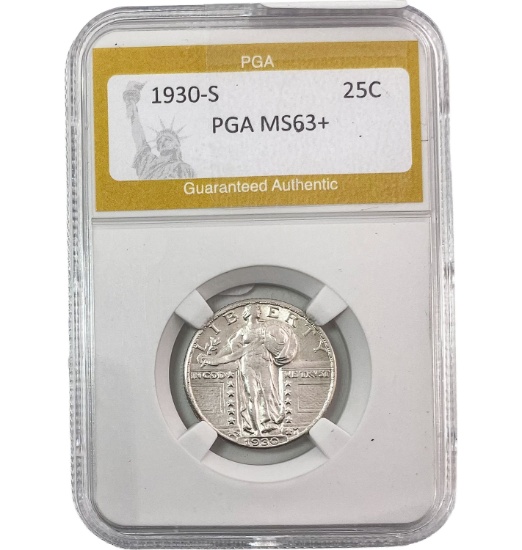 1930-S Standing Liberty Quarter PGA MS63