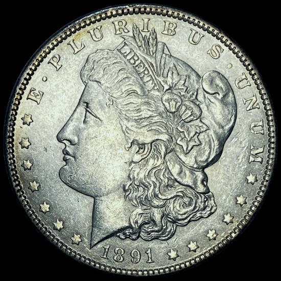 1891 Morgan Silver Dollar CHOICE AU