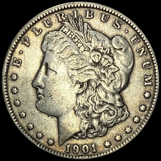 1901 Silver Morgan Dollar NEARLY UNCIRCULATED