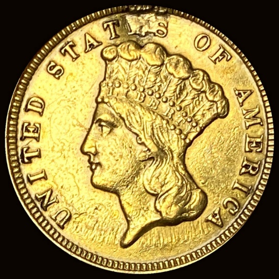 1856 $3 Gold Indian Princess Head HIGH GRADE