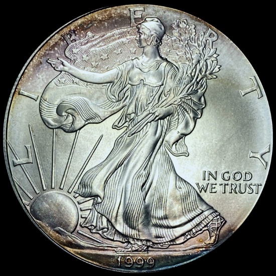 1999 1 oz Silver American Eagle $1 GEM BU
