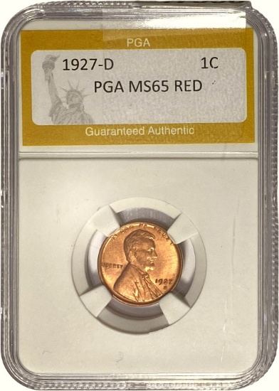 1927-D 1C PGA MS65 RED