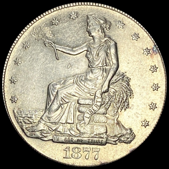 1877-S Silver Trade Dollar CLOSELY UNCIRCULATED